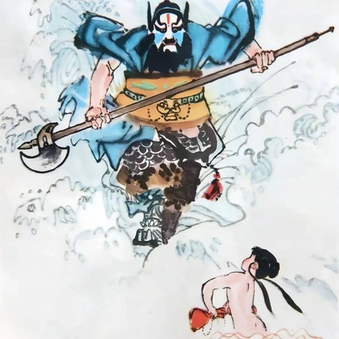 这版水墨哪吒，极为少见！_搜狐网