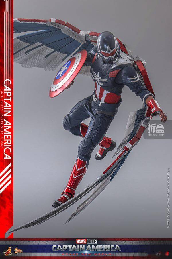 hottoys 美国队长4 猎鹰美国队长 安东尼 麦凯 1/6 12寸可动人偶