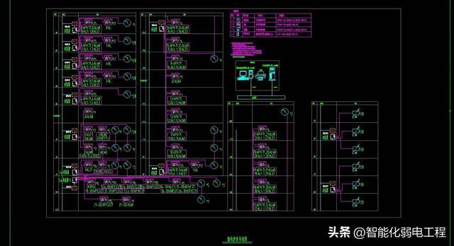 这么全面的智能化弱电cad系统图素材,20多个子系统