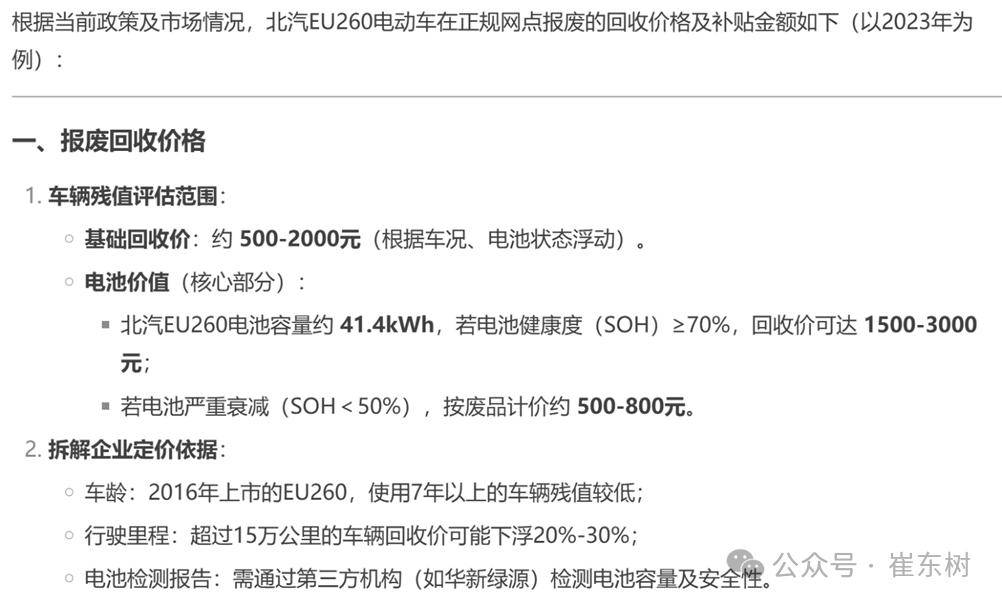 健全新能源车电池回收价格意义重大