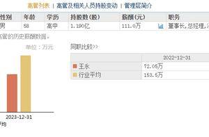 海泰新能2024年净利增33%至1.8亿元，58岁董事长王永2023年涨薪约1.5倍