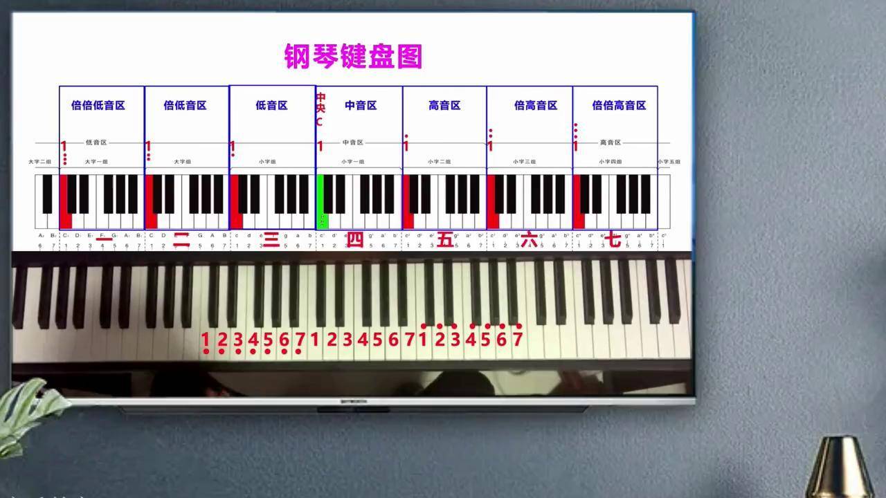 中老年零基础学钢琴第一课:认识键盘 钢琴教程 钢琴入门 成人钢琴教学