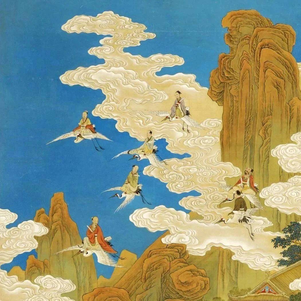这是一幅神仙开会的画!_南极_寿域_贺寿