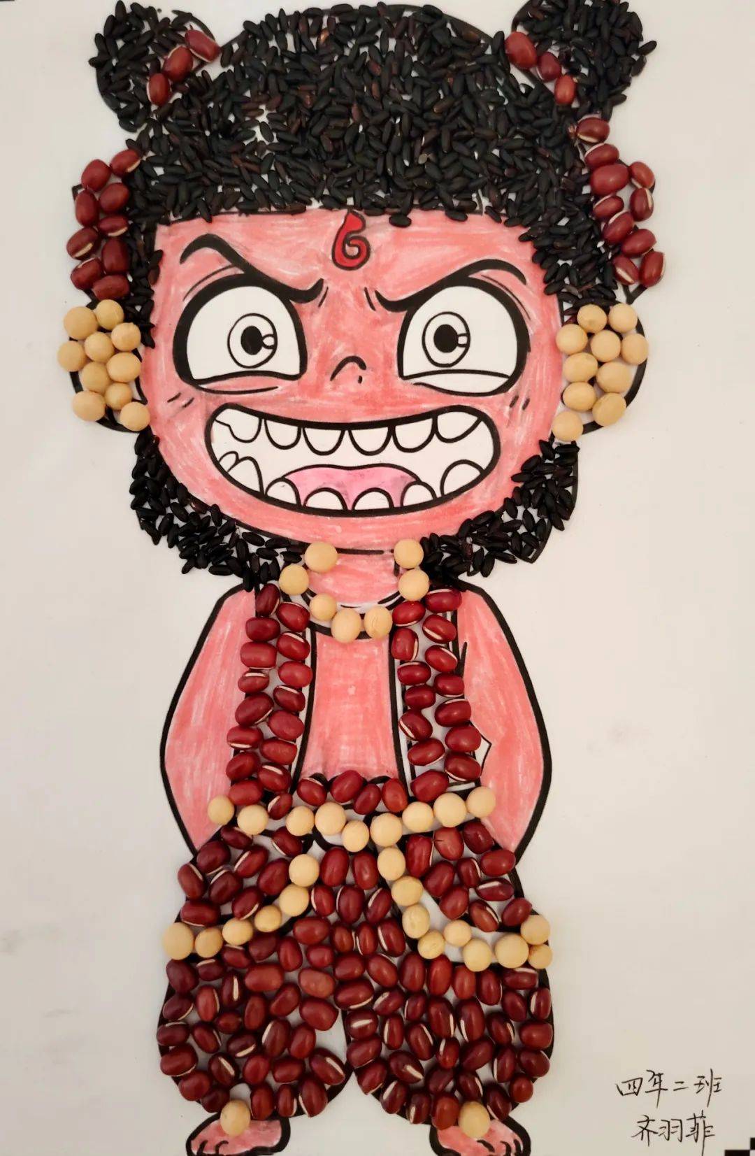 种子总动员科学奇遇记吉化第一实验小学校开展种子贴画创意作品展示