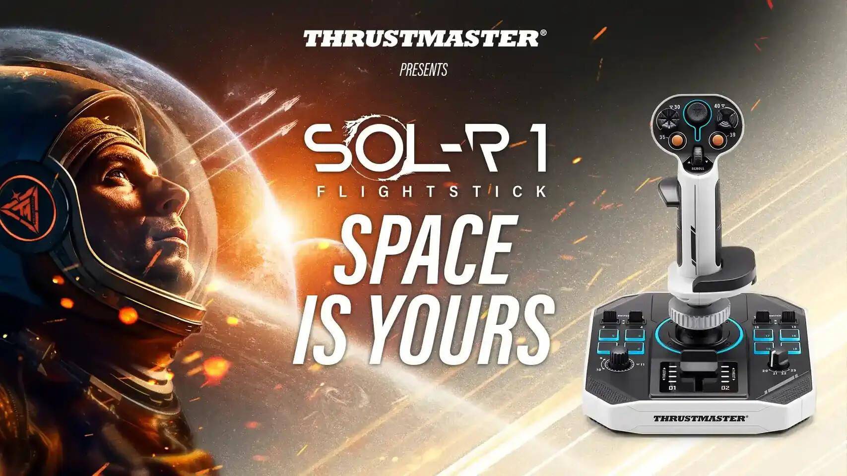 探索太空必备：图马斯特 Sol - R 1飞行操纵杆发布 太空游戏迷福利！图马斯特 Sol - R 1飞行操纵杆震撼亮相