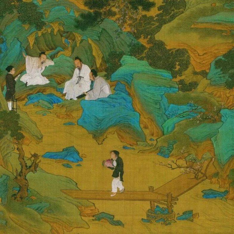 仇英和他的青绿山水《桃源仙境图》高雅精美_人物_艺术_文征明