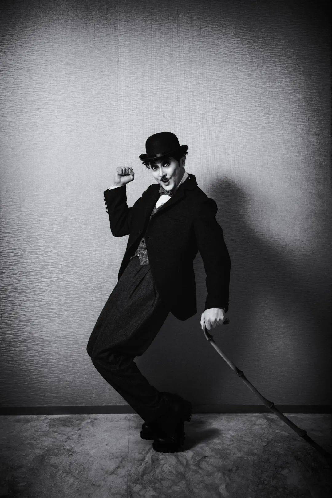 46岁印小天扮演卓别林,张雨绮看呆:完全没认出来