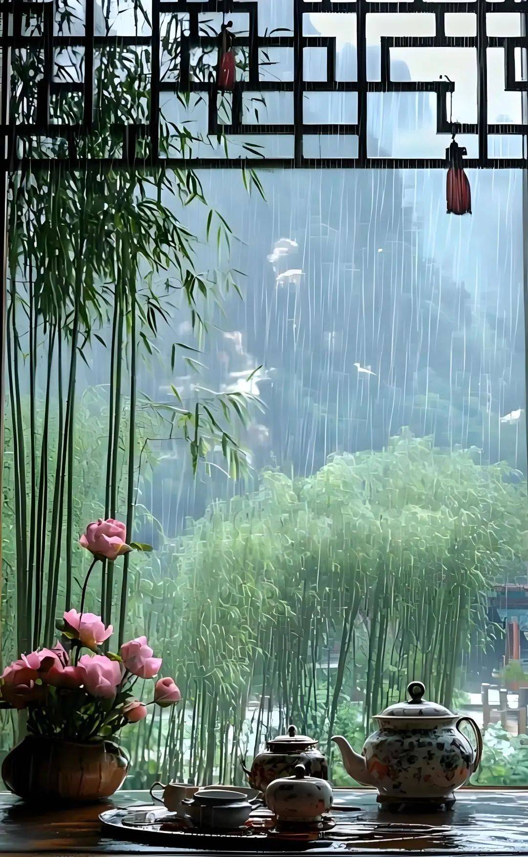 季羡林:听雨