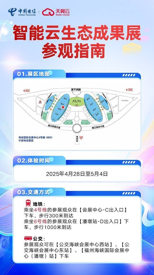 天翼云即将亮相第八届数字中国建设峰会 展区三大亮点抢先剧透！