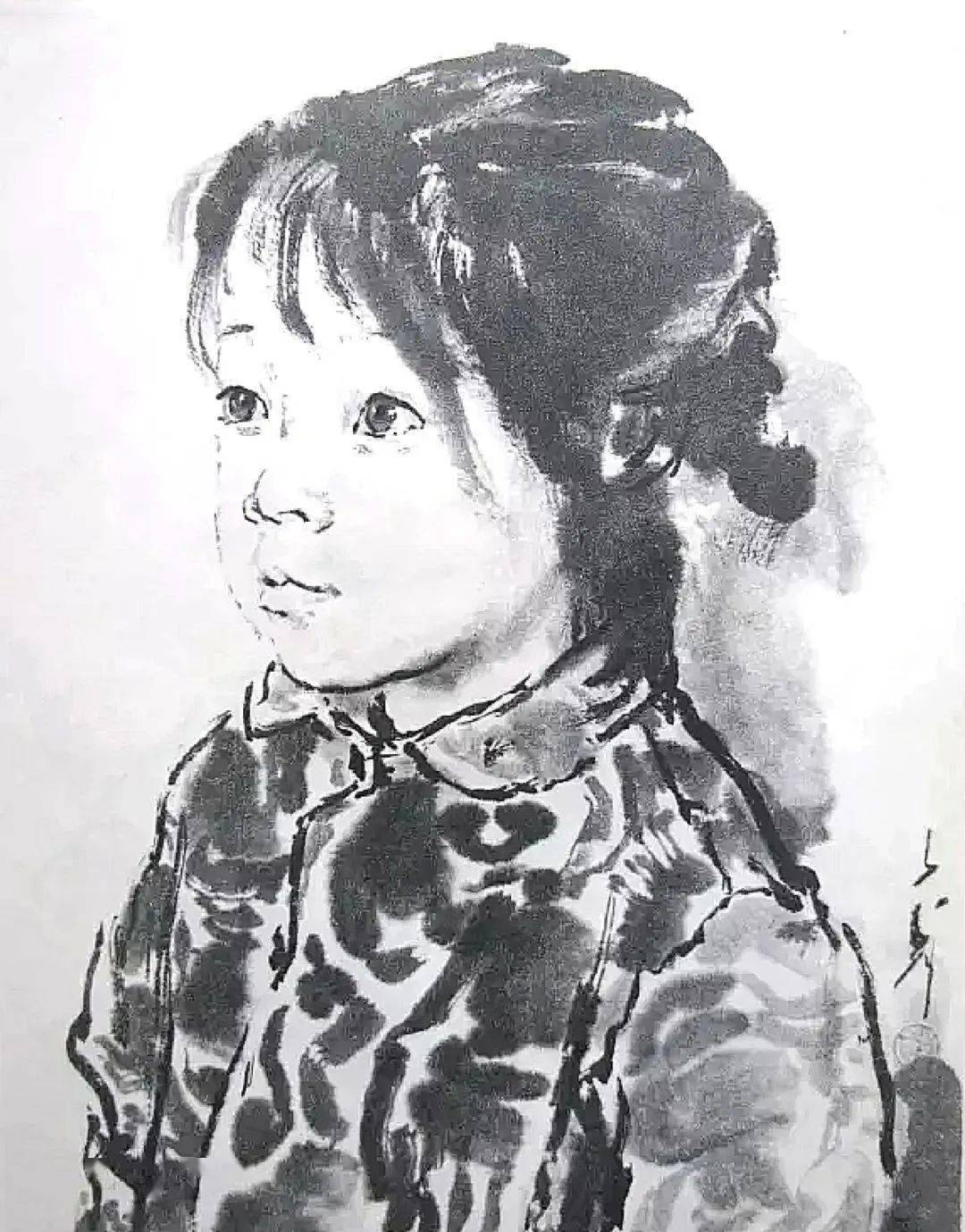 王子武的水墨素描,真大师!