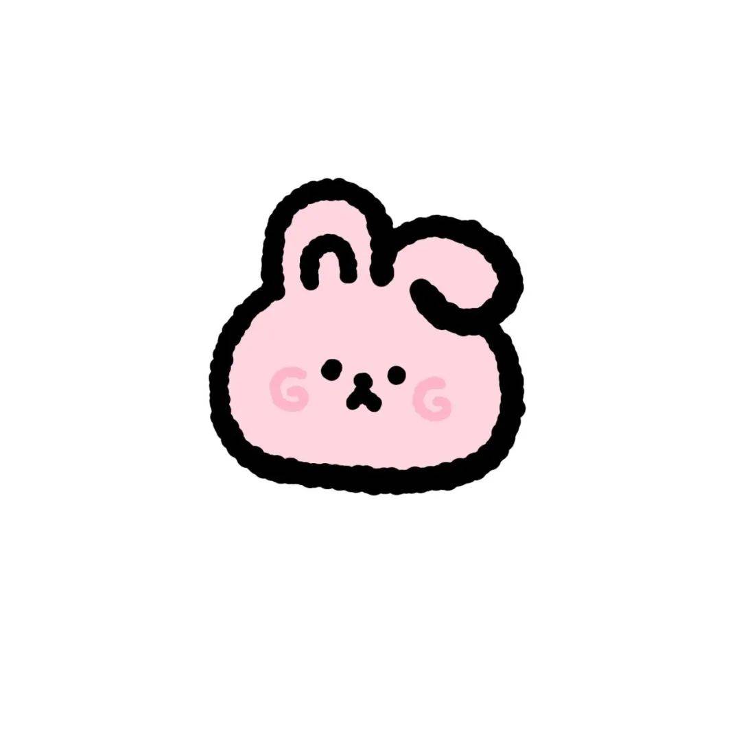 白底简单卡通可爱头像