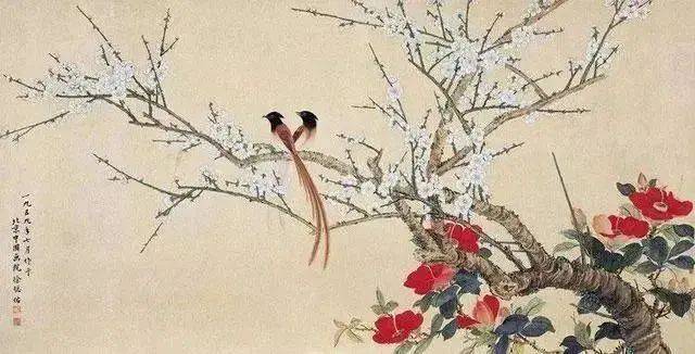 徐聰佑 梅花壽帶鳥 670×1310mm