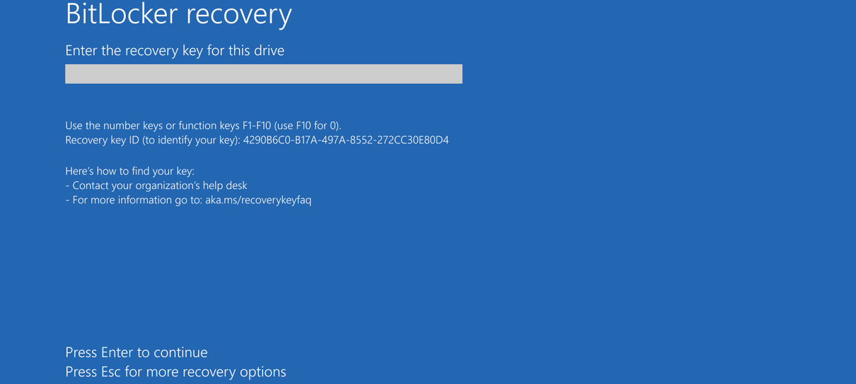 Windows 10更新引发BitLocker恢复问题
