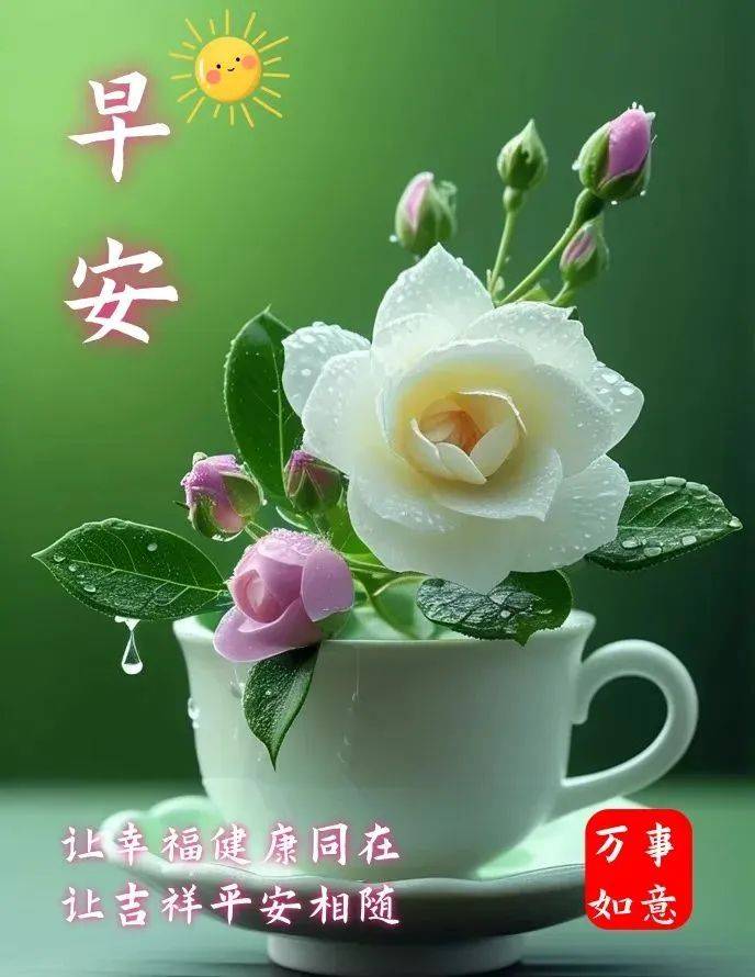 17张最新早上好最漂亮的早上好图片祝福,最真的牵挂,永远的祝福!