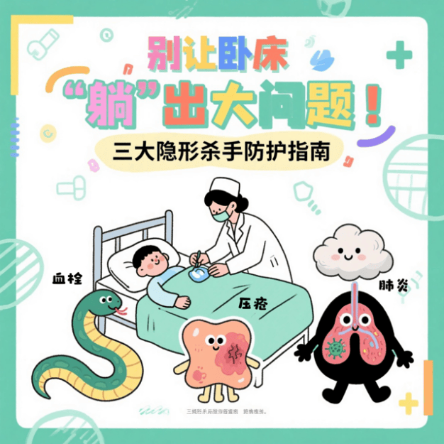 【汤医科普】别让卧床‘躺’出大难点！三大隐形杀手防护指南
