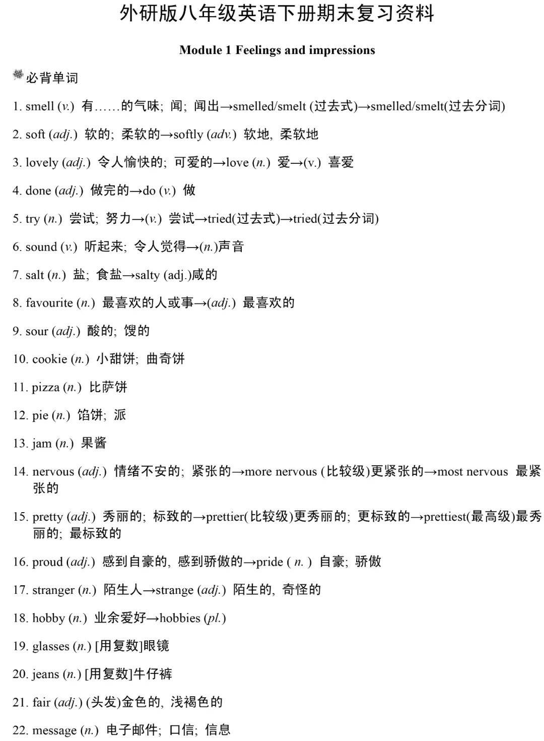 期末冲刺！7年级英语重点，浓缩成15页(100分初中期末复习冲刺卷数学七年级上册)