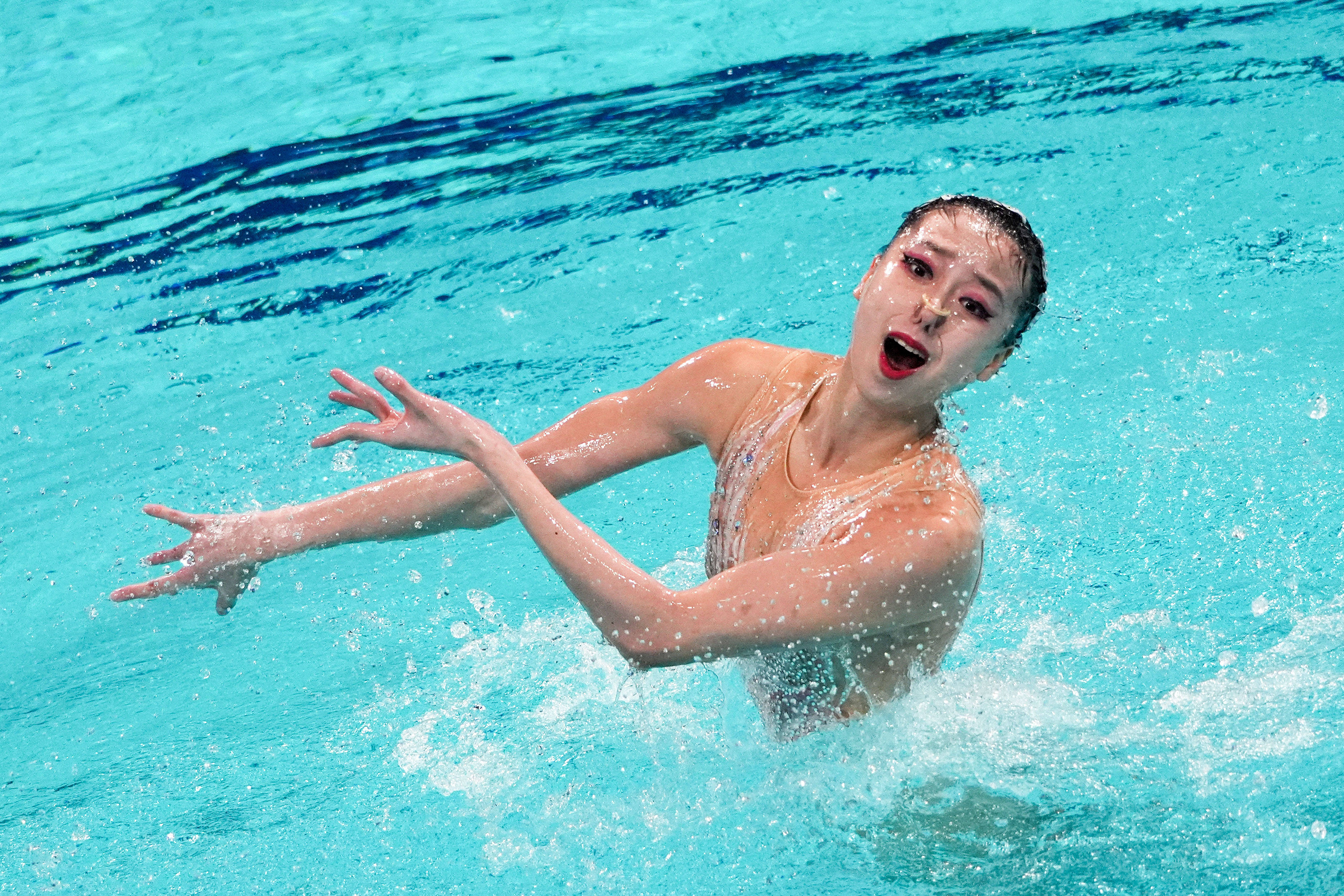 追光起猛了孙悟空和兵马俑在参加花样游泳比赛