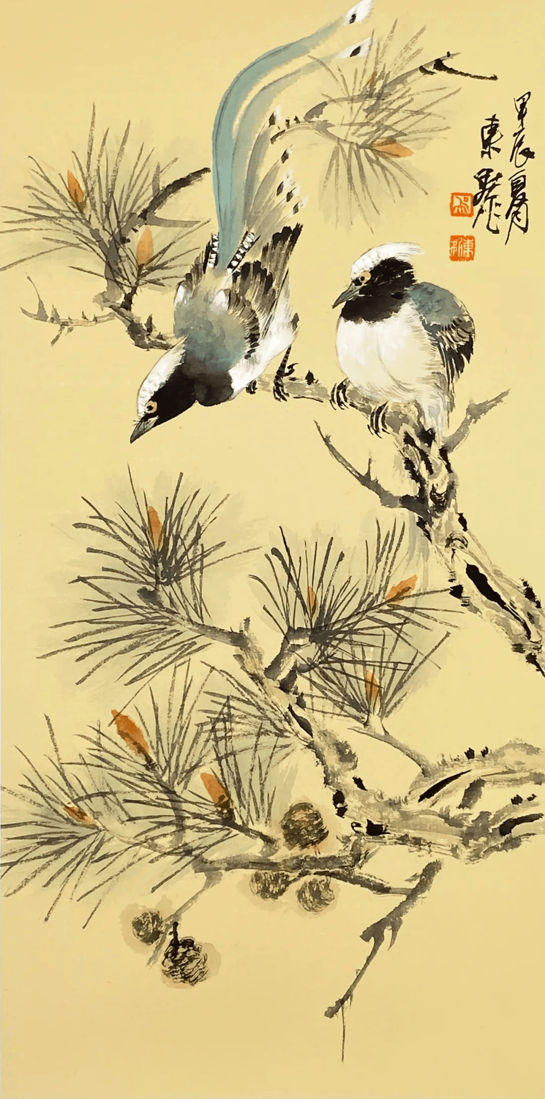 写意花鸟画19图,太美了