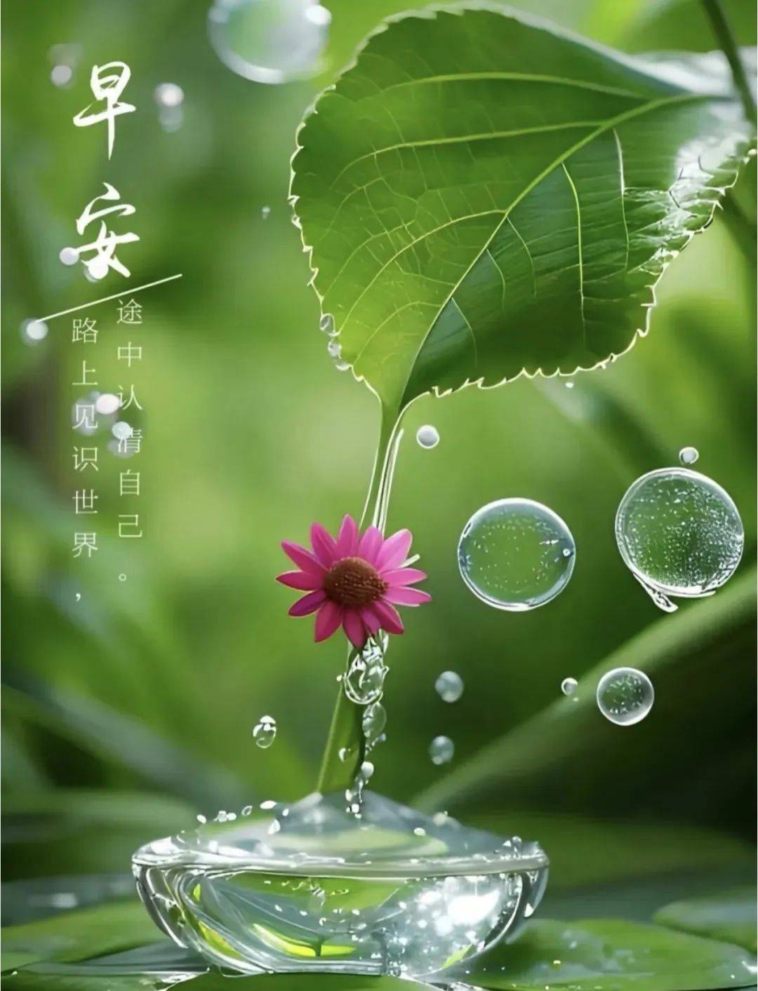 128张早安早上好唯美图片晨光吉祥新的一天随遇随喜随安