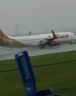 惊险！印尼一架波音737客机险坠毁