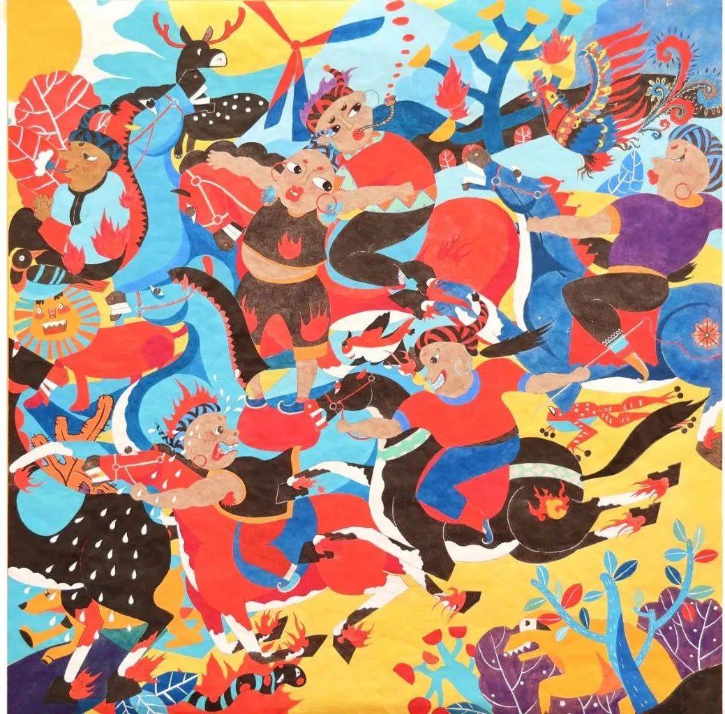 水城农民画亮相首届中国乡土绘画作品展