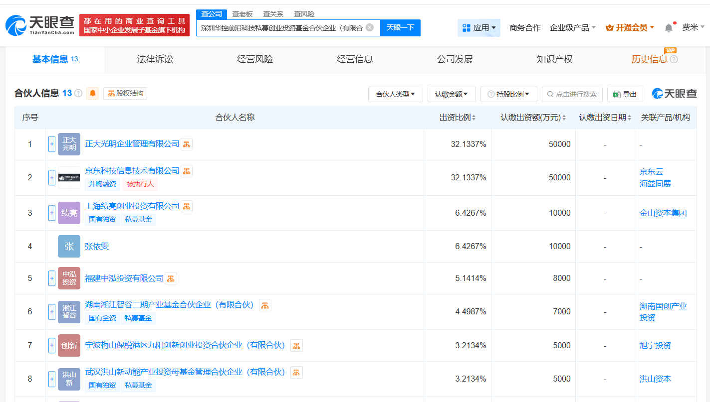 京东云计算等成立前沿科技私募创投基金