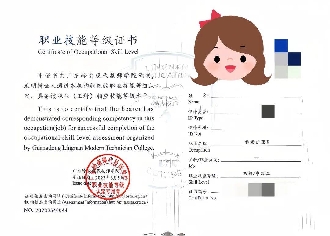 护理证(广东省考试院的课程证书,非入职卫生系统的护士执业资格证书)