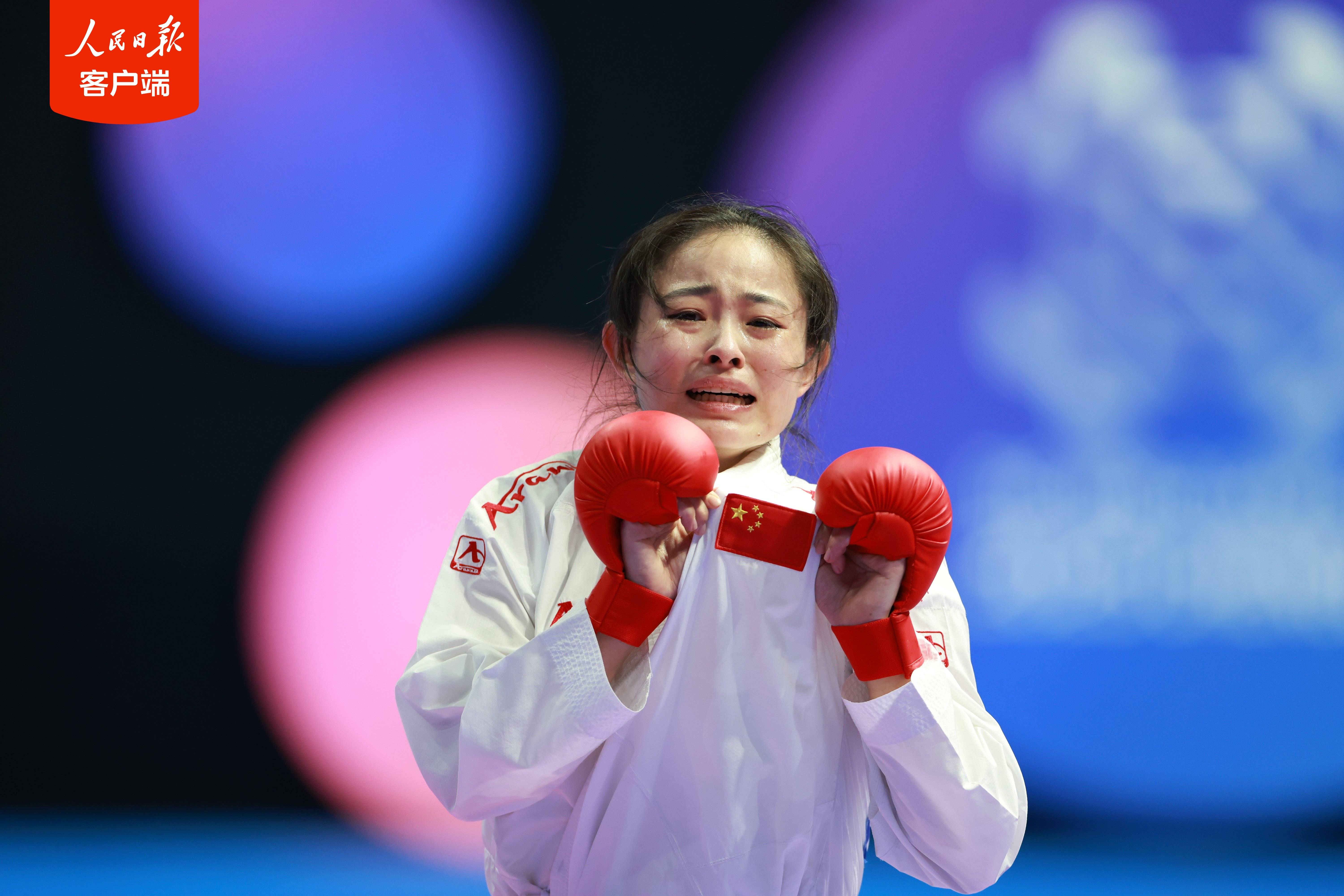 龚莉夺得成都世运会空手道女子组手61公斤级冠军