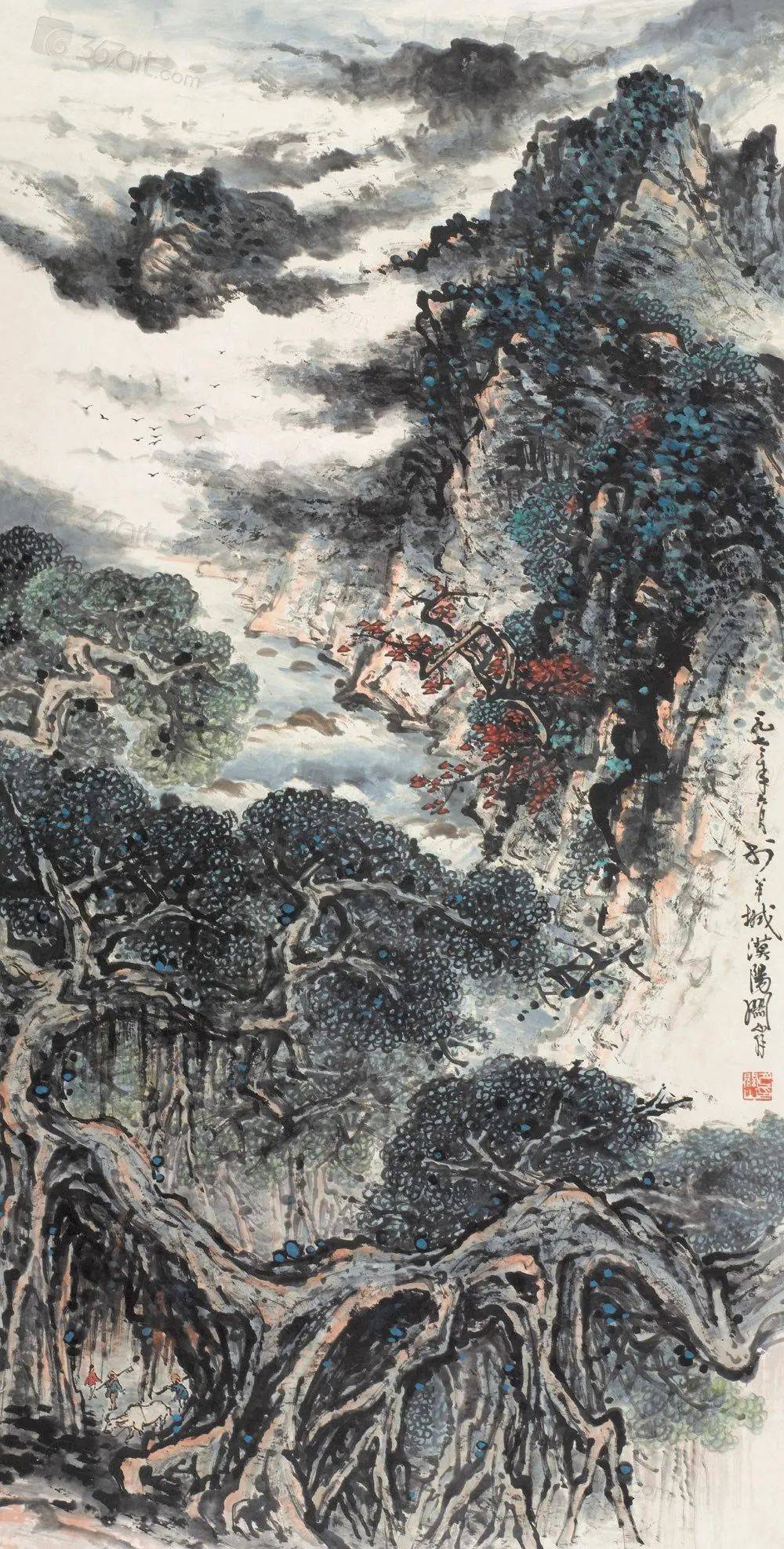 关山月|86张精选山水画