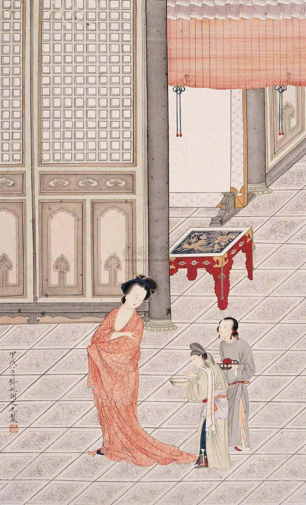 历代名家笔下的"贵妃出浴图",相当香艳