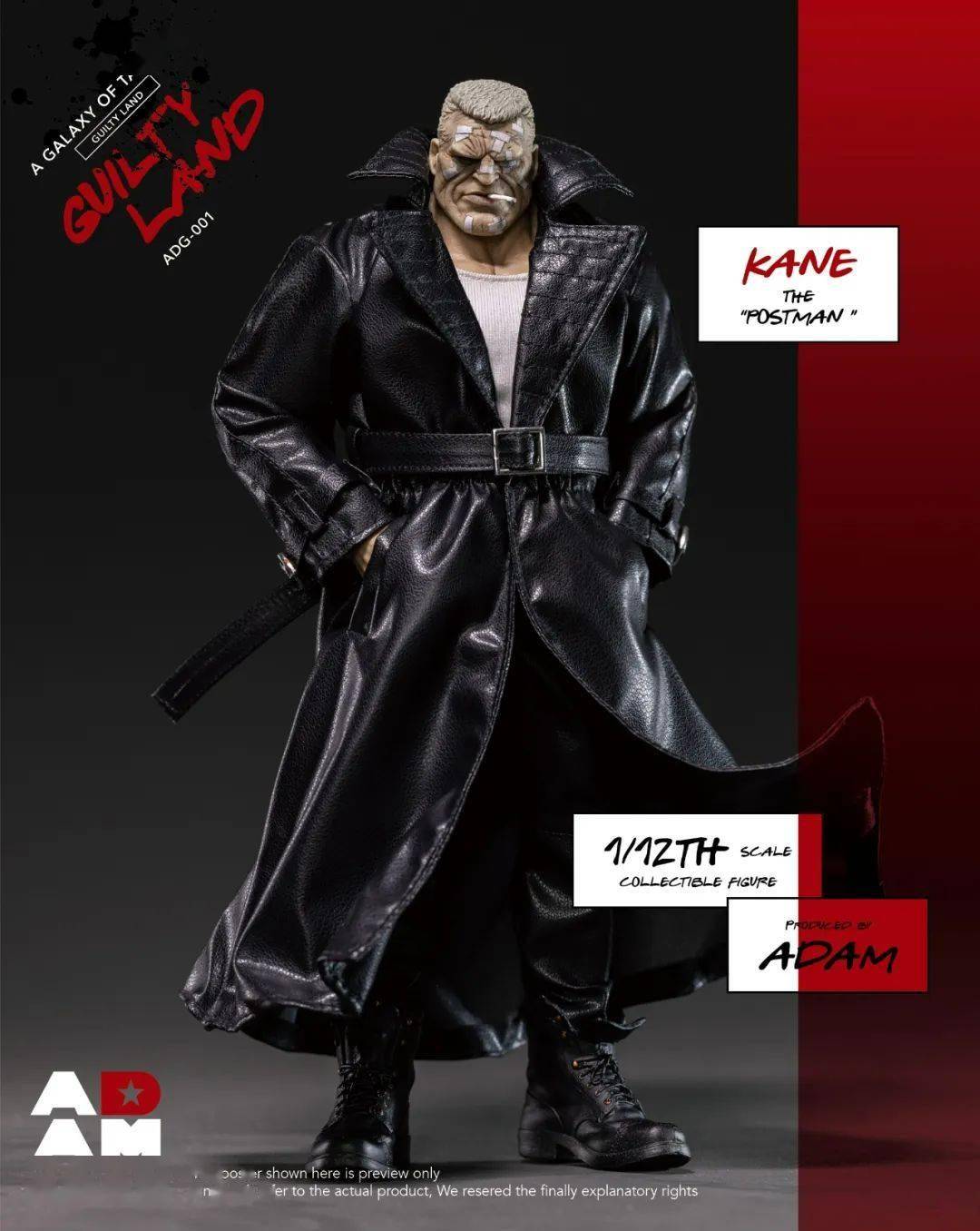 《罪恶之城》6寸可动大块头,黑白暴力美学!