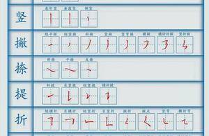 学会这八大基本笔画 ,让你练字少走弯路!!!_分类_形态_起笔
