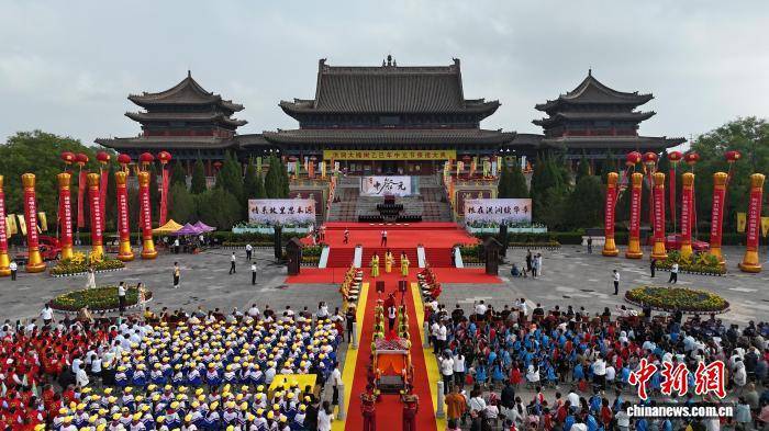 航拍“华人老家”山西洪洞大槐树乙巳年中元节祭祖大典