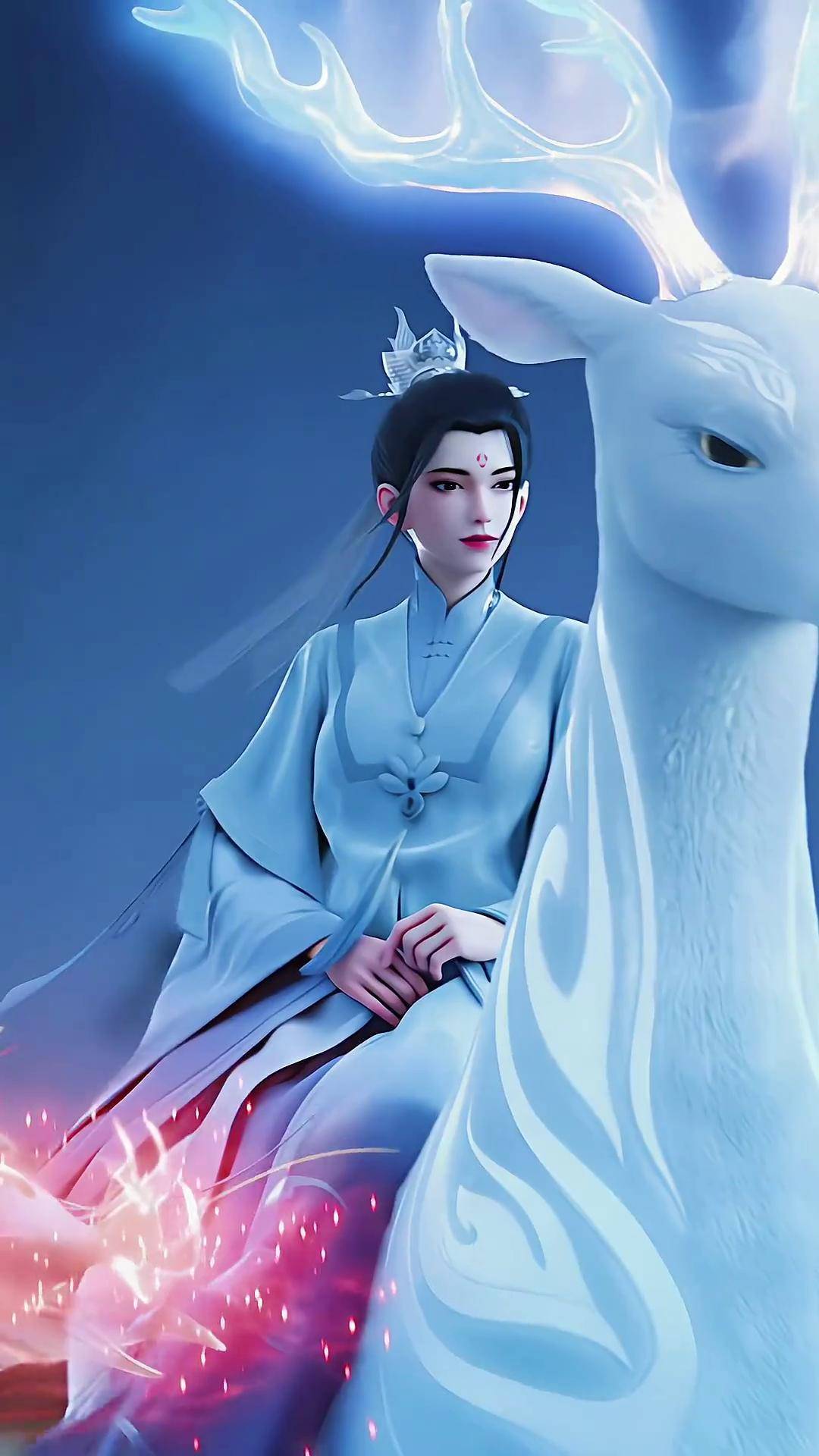这个骑着鹿的小姐姐还挺好看的国漫剪辑 支持国漫崛起 国漫美女 国产