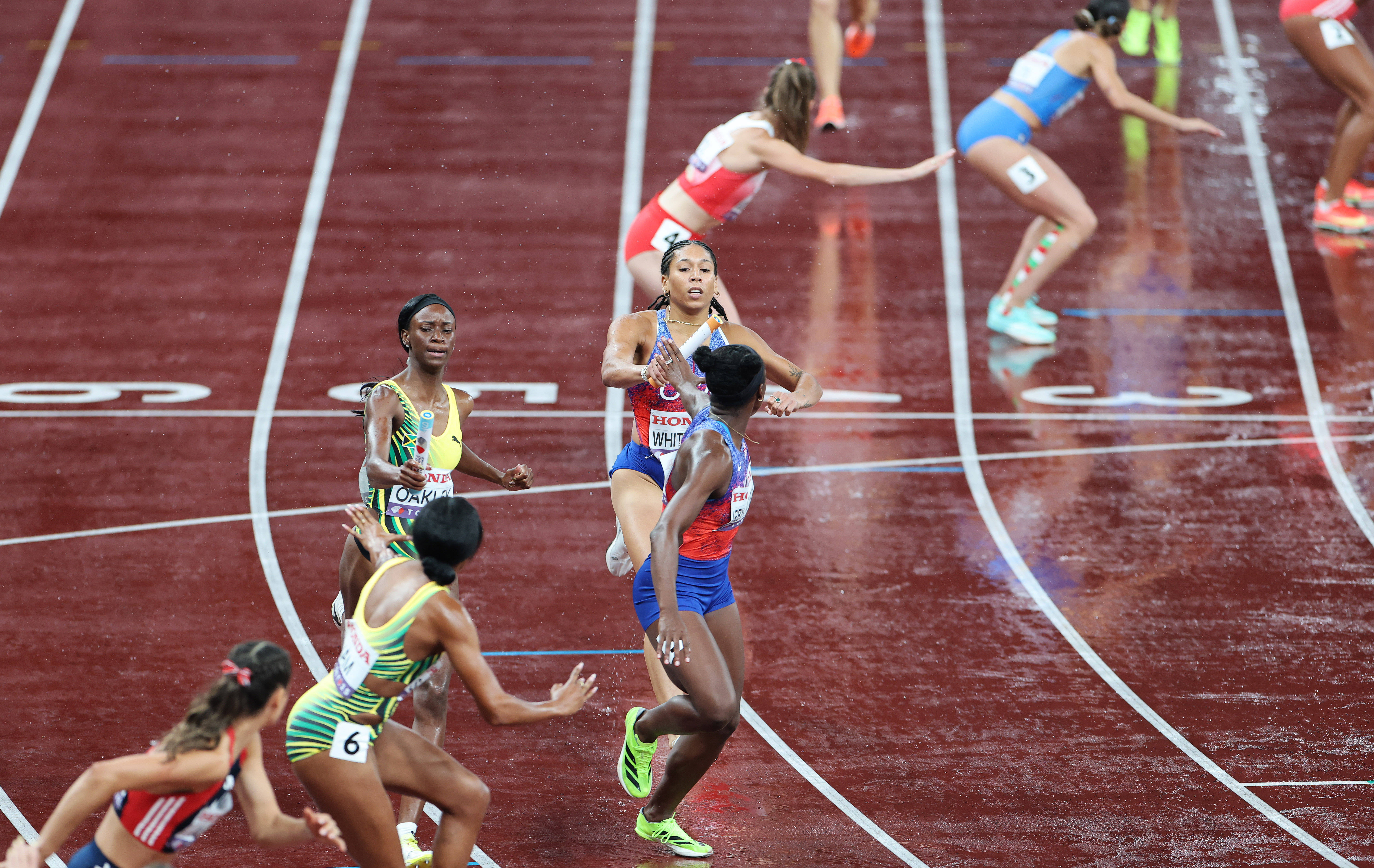 女子4x400米接力决赛赛况