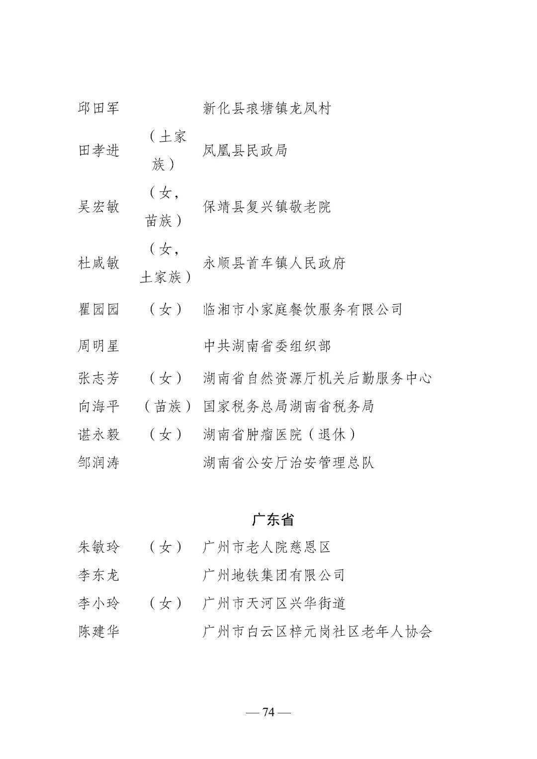 全国"敬老文明号",全国"敬老爱老助老模范人物"拟表彰名单公示