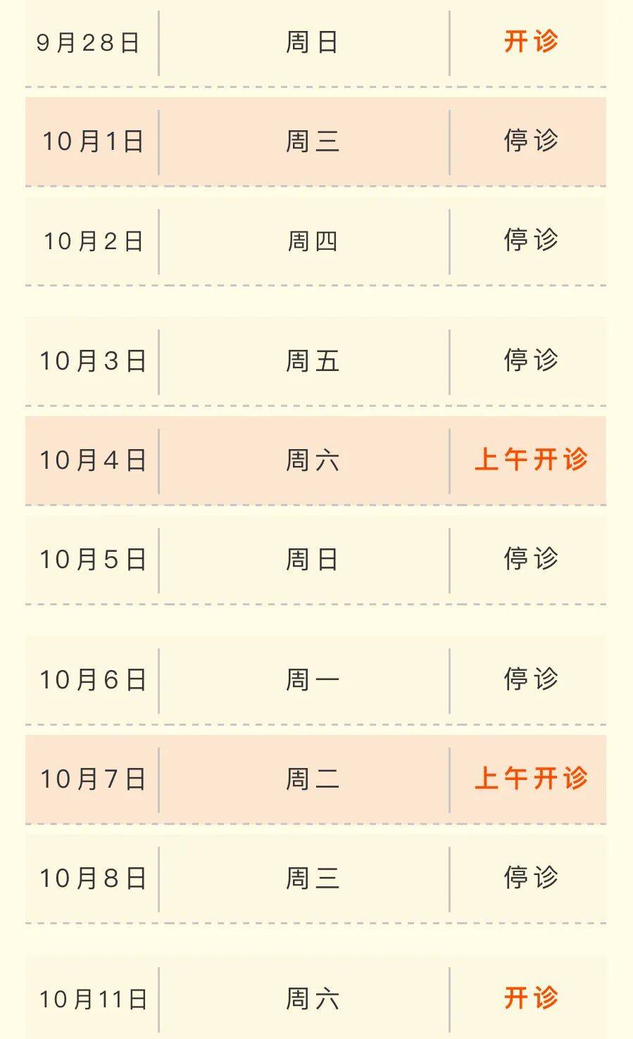 国庆、中秋假期将至，浦东各大医院门急诊时间安排→