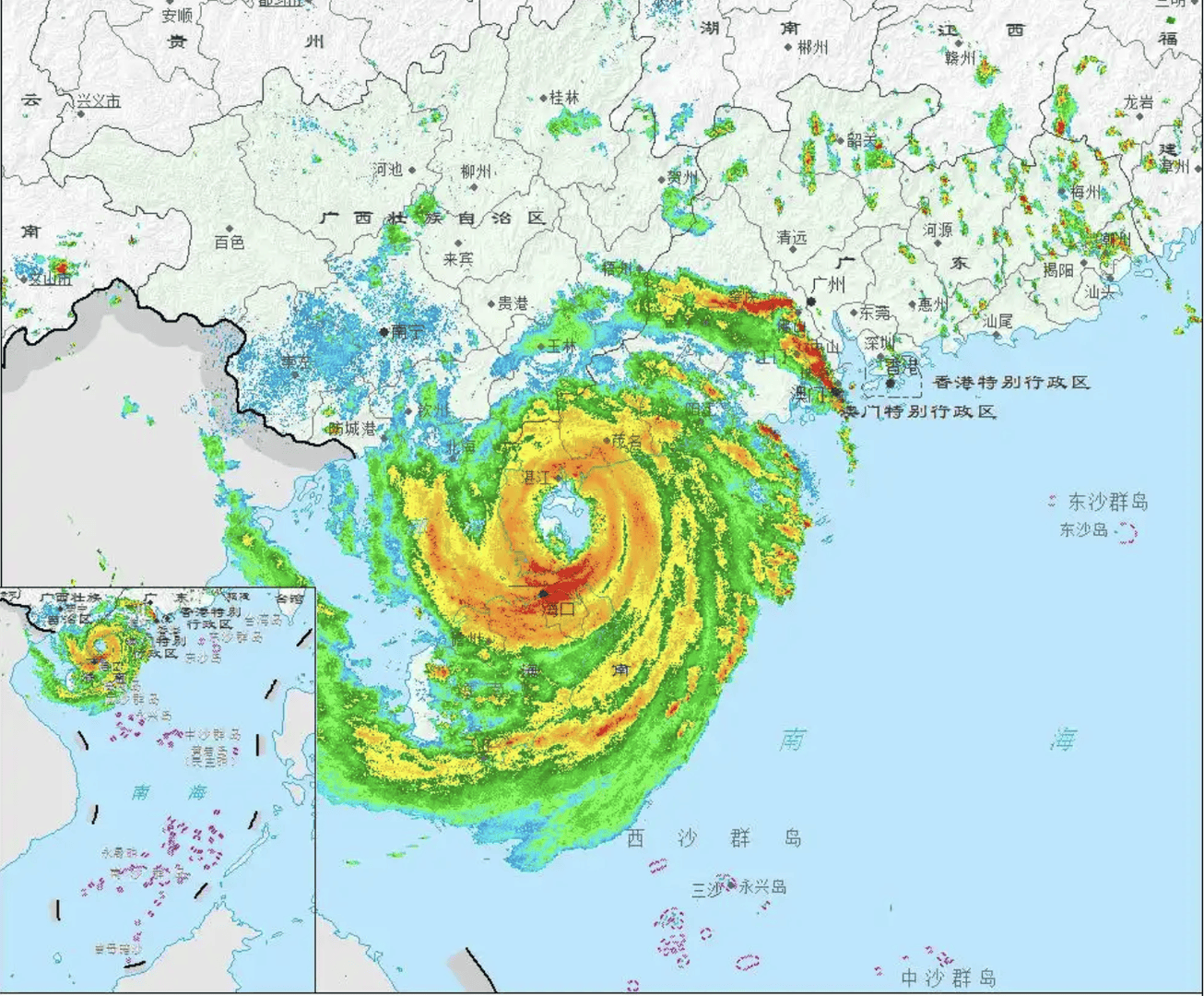 台风“麦德姆”广东湛江登陆，有游客卡点离开 海南多地遭遇海水倒灌，气象专家解释