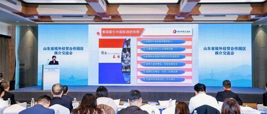 【园区新闻】泰中罗勇助力山东企业抱团出海_合作_成功_产业链