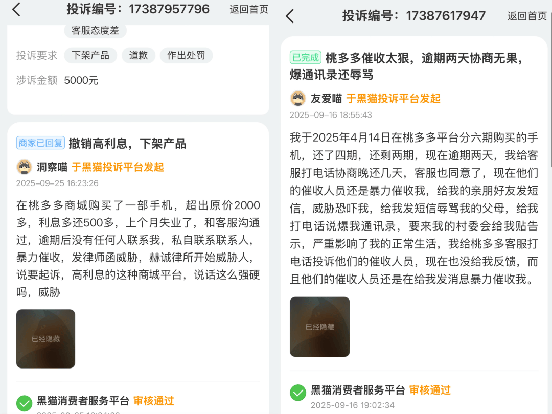 上海纬雅旗下桃多多电商的高利贷陷阱:分期购机反遭暴力催收(图4)