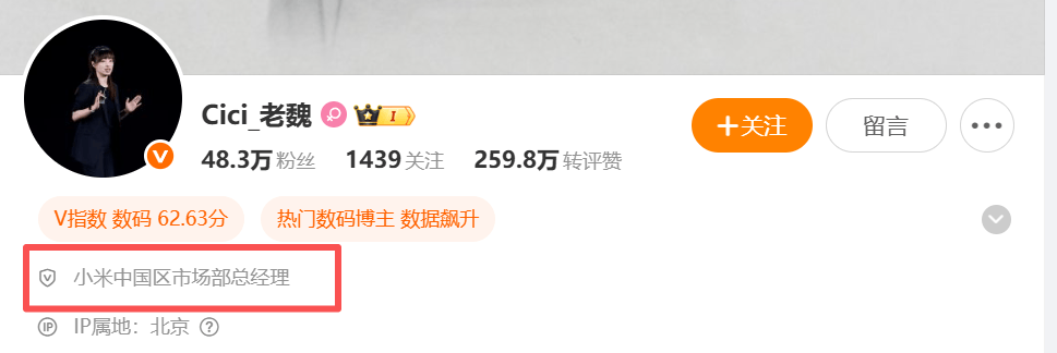 定了！85后“美女经理”魏思琪接替王腾，出任小米中国区市场部总经理！王腾：在考虑创业项目