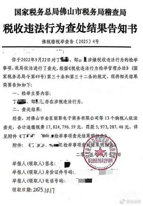 网红小影夫妇偷逃税被追缴罚款超2300万 目前仍正常开常开播(图2)
