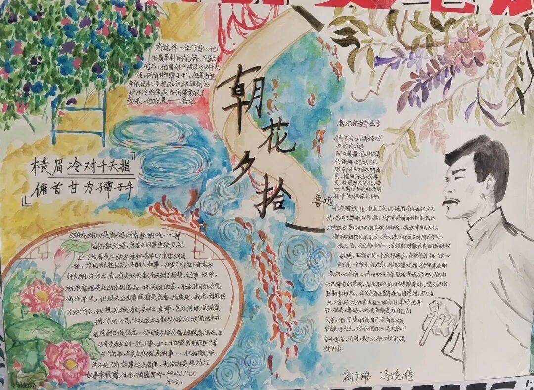 —南宁外国语学校七年级语文组《朝花夕拾》手抄报比赛