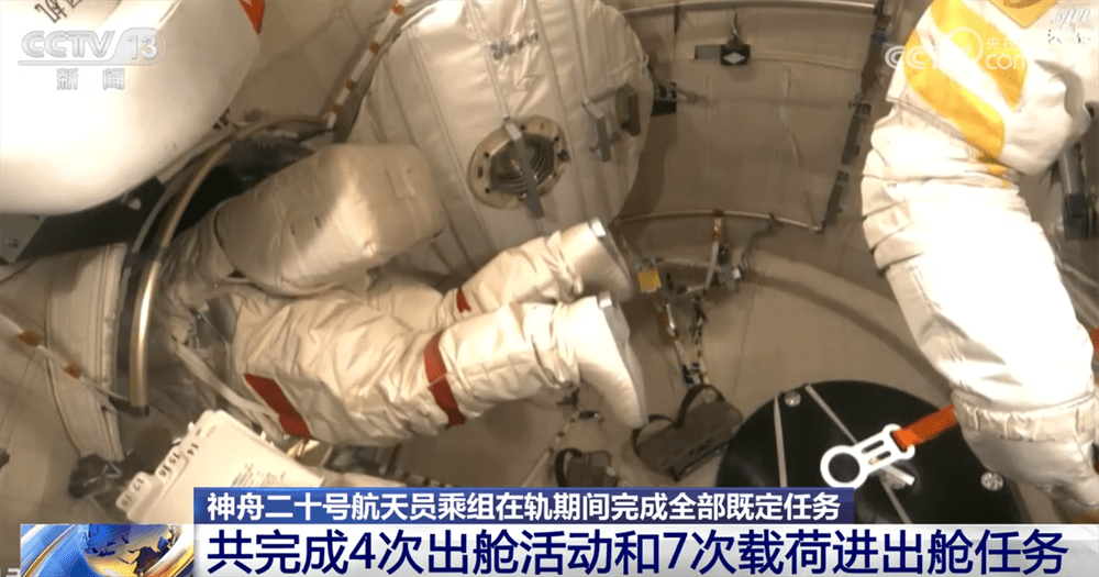 即将收获满满返回地球 神二十乘组“太空出差”期间完成了哪些任务? 即将收获满满返回地球 神二十乘组“太空出差”期间完成了哪些任务?