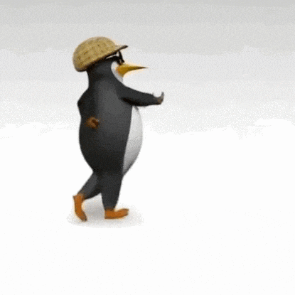 抽象企鹅表情包跳舞动图大全