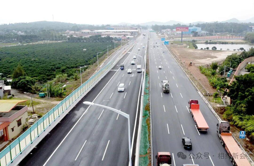 江门大道这一路段，全线贯通！周边居民出行更便捷！