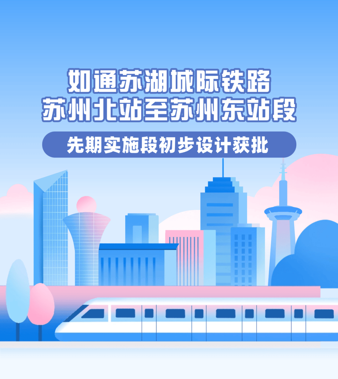 如通苏湖城际铁路苏州北站至苏州东站段先期实施段初步设计获批