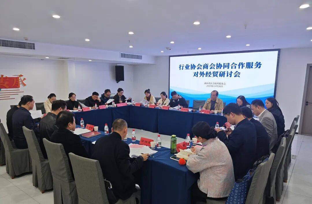 湖南召开行业协会商会协同合作服务对外经贸研讨会_专业_中非_企业