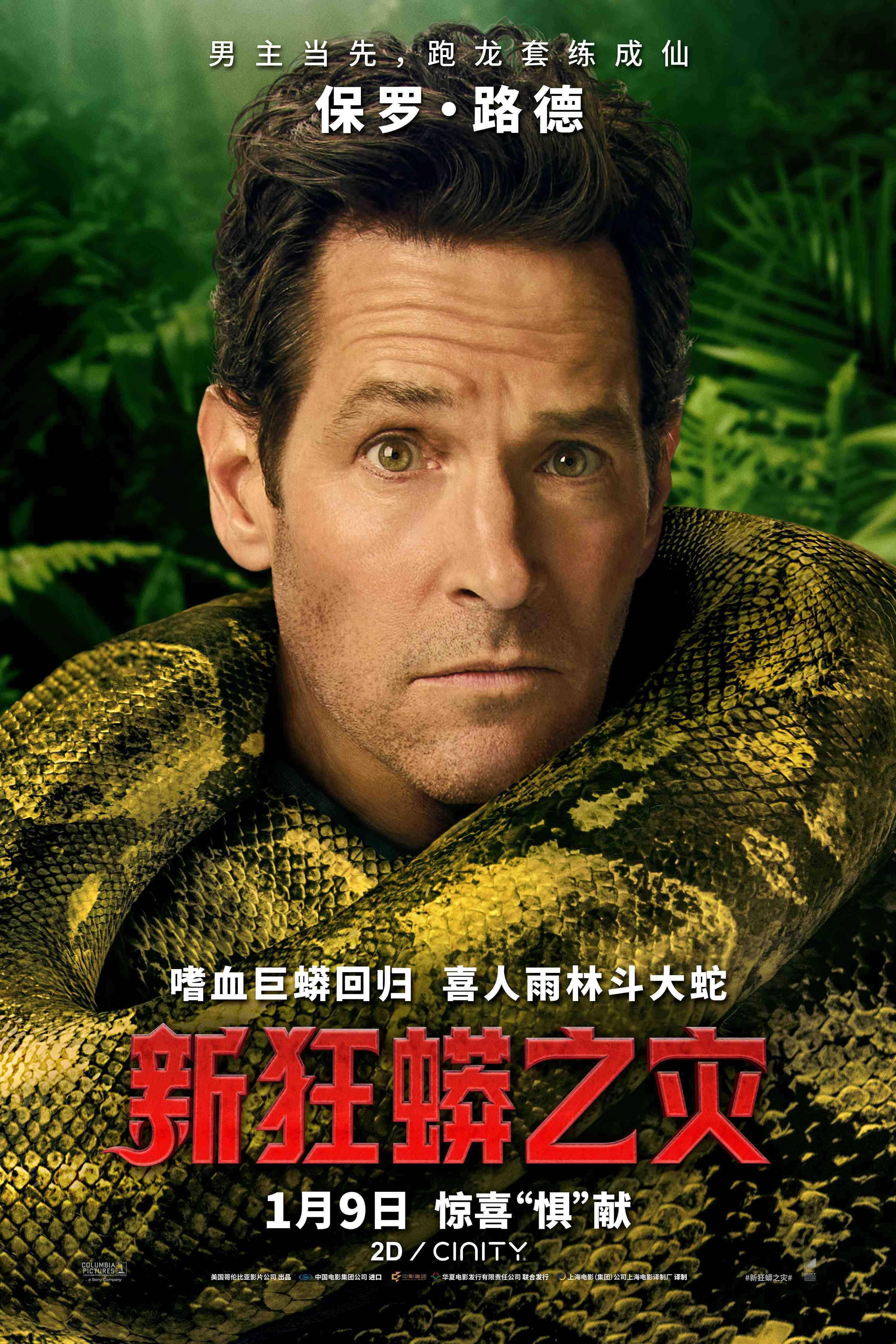 《新狂蟒之灾》1月9日上映 喜人雨林整狠活 蛇猛人更疯