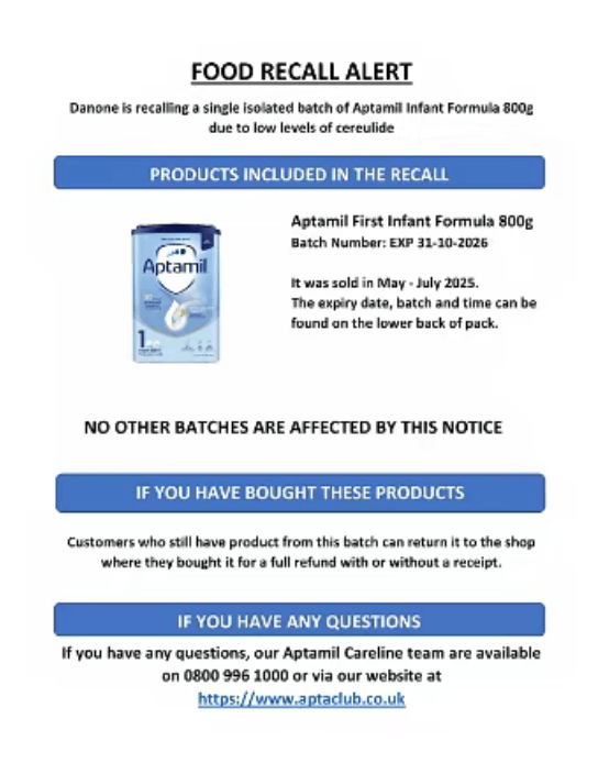 婴幼儿配方奶粉召回事件继续发酵:涉及爱他美、诺优能等品牌(图14)